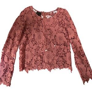 Mascara XL lace floral top pink Romantic Cottagecore fairycore festival boho